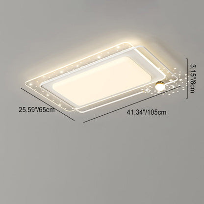 مصباح سقف LED مربع الشكل مصنوع من الأكريليك بتصميم إبداعي معاصر لغرفة المعيشة 