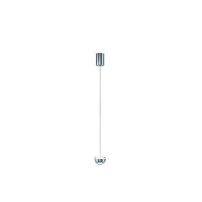 Modern Simplicity Iron Aluminum Semicircle LED Pendant Light For Living Room