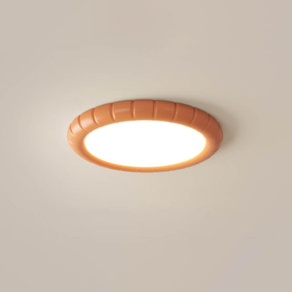 Nordic Modern Minimalist Resin Round LED Flush Mount Ceiling Light
