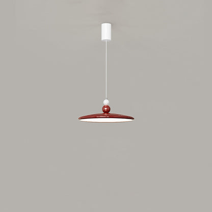 Contemporary Nordic Iron Crown Decor Flying Saucer Shade LED Pendant Light For Dining Room