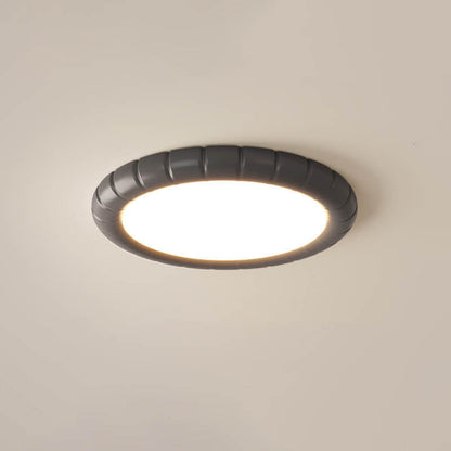 Nordic Modern Minimalist Resin Round LED Flush Mount Ceiling Light