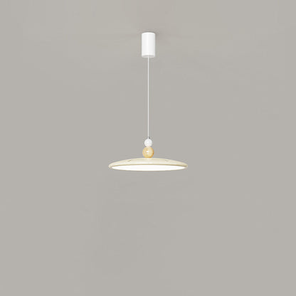 Contemporary Nordic Iron Crown Decor Flying Saucer Shade LED Pendant Light For Dining Room