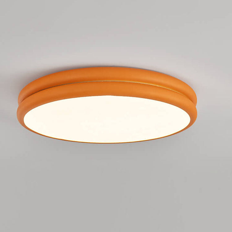 Modern Eye Care Children's Wrought Iron Round LED Flush Mount Lighting