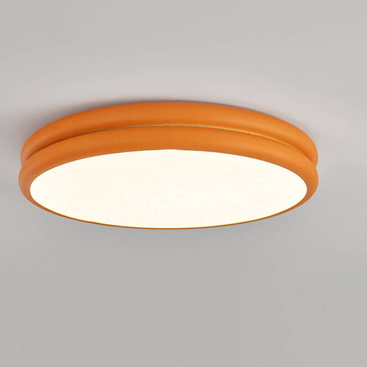 Modern Eye Care Children's Wrought Iron Round LED Flush Mount Lighting