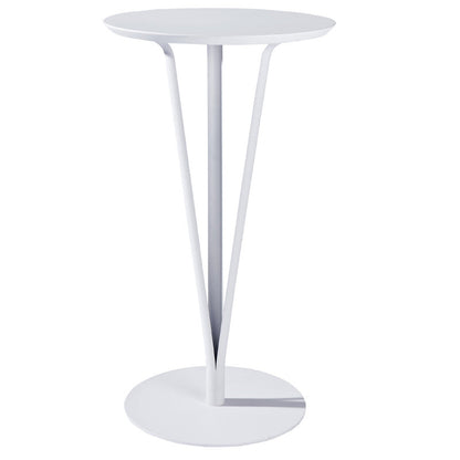 Modern Minimalist Round Iron Steel Plate Bar Table For Dining Room