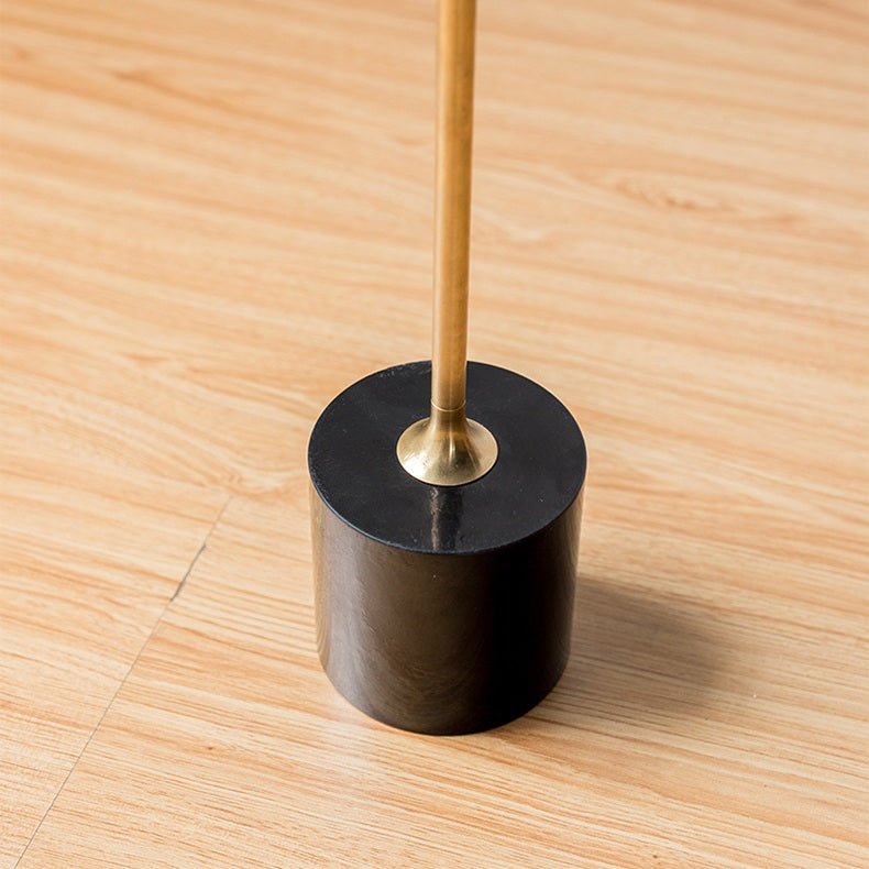 Round Walnut Wood With Solid Steel Base End Table - Vintage Compact Functionality 1-Tray Side Table For Living Room