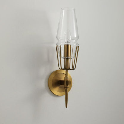Modern Creative Torch Shaped Metal 1-Light Wall Sconce Lamp