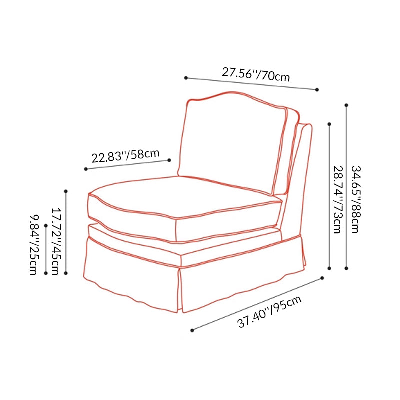 Abstract Watercolor Pattern Polyester Birch Wood Accent Chair - Creative Artistic Lounge Chair for Living Room
