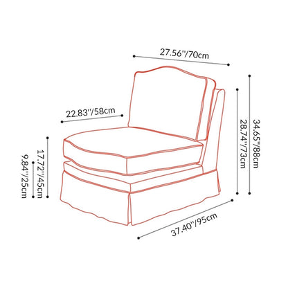 Abstract Watercolor Pattern Polyester Birch Wood Accent Chair - Creative Artistic Lounge Chair for Living Room
