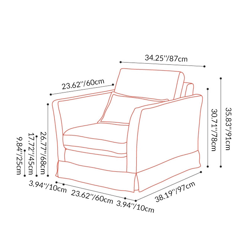 Classic Houndstooth Birch Wood Accent Chair - Scandinavian Lounge Chair for Living Room & Bedroom