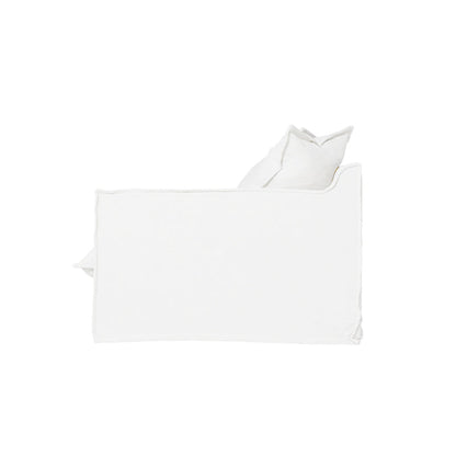 Moonlight White Linen Birch Wood Sofa - French Pure Soft-Touch Lounge Sofa With 3/4 Seater For Living Room