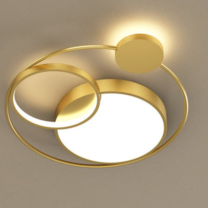Creative Modern Circle Aluminum LED Flush Mount Ceiling Light