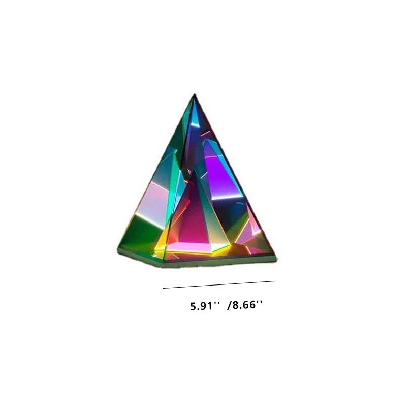 Magic Cube Box Triangle Acrylic Color LED Table Lamp