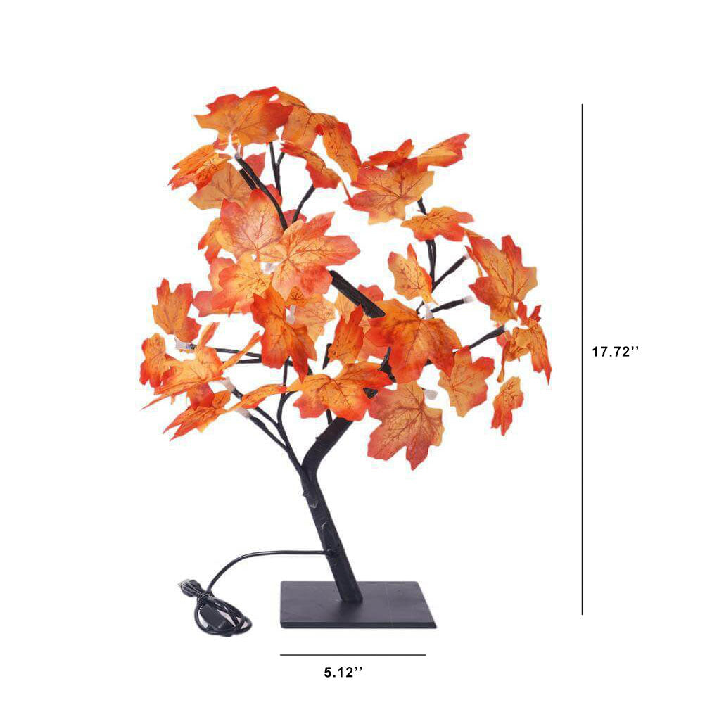 LED Maple Leaf Light 24 Lights Christmas Day Decoration USB Tree Table Lamp