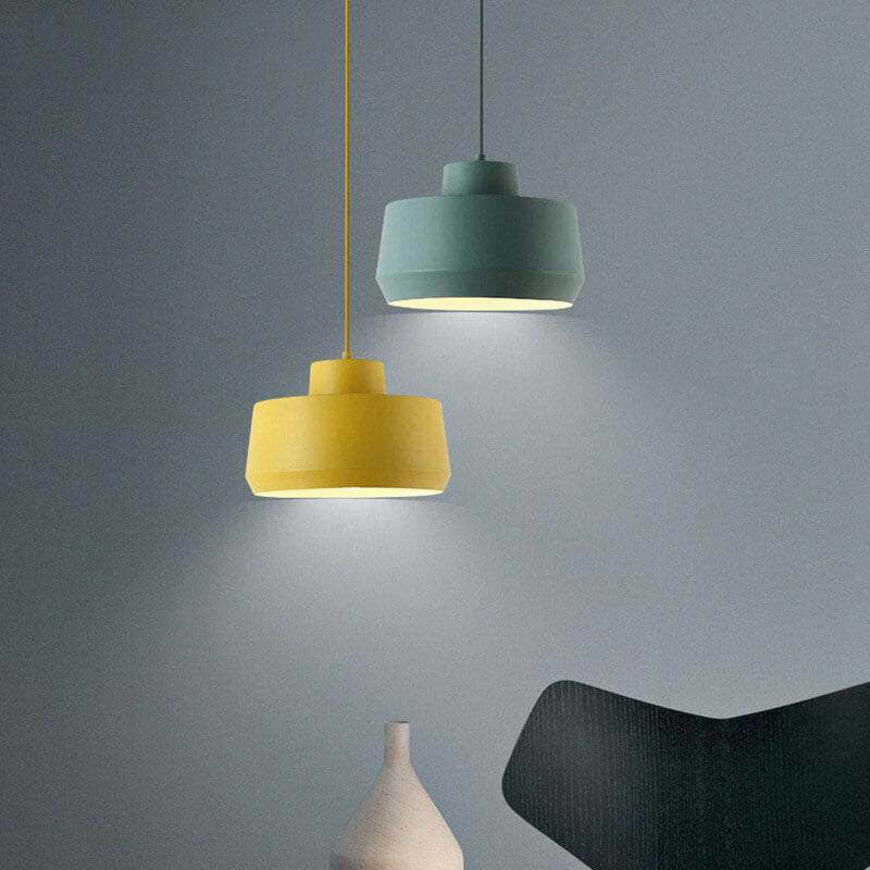 Macaron Candy Jar 1-Light Aluminum Pendant Light